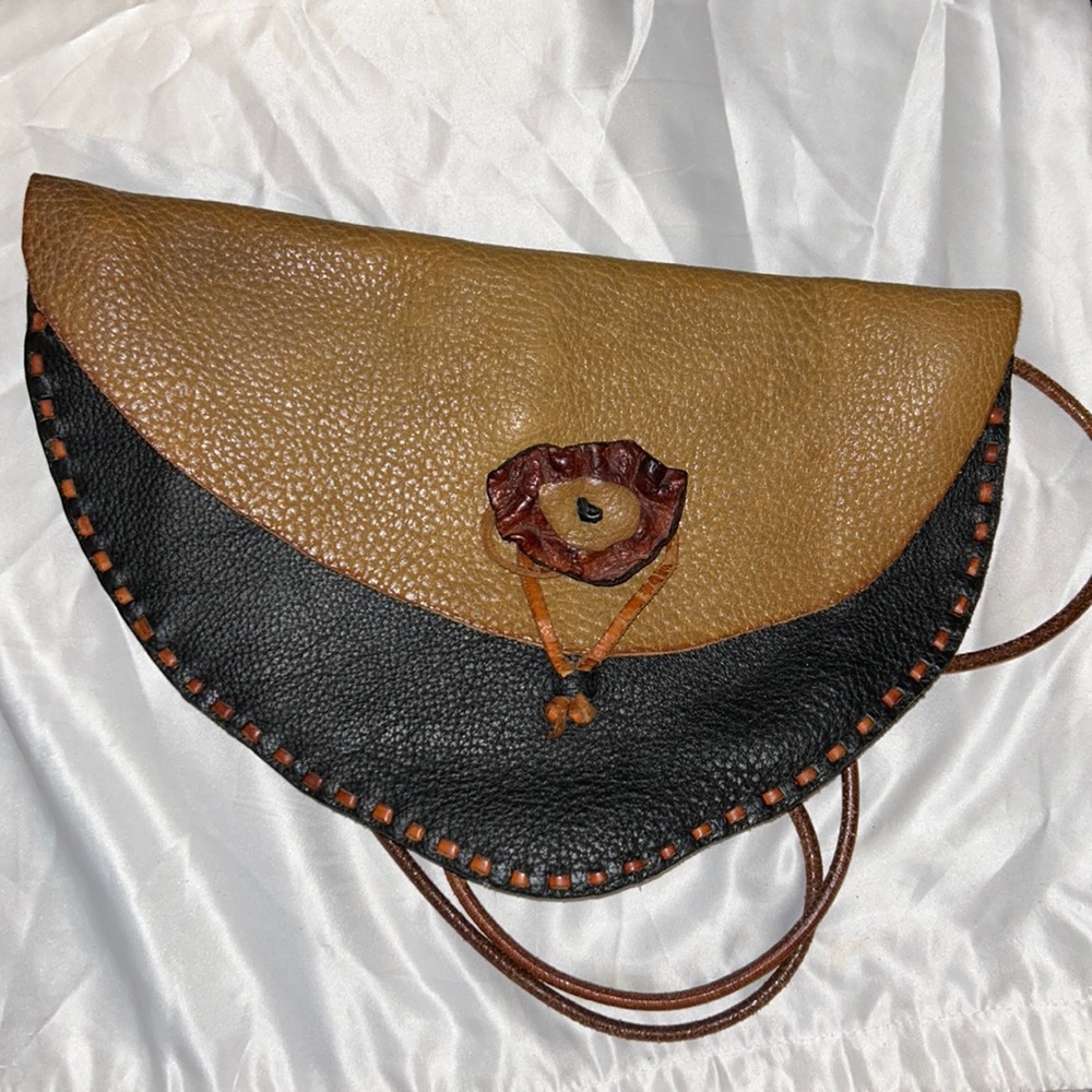Natural Tones Buckskin Belt Bag / Hip Pouch / Fanny Pack hand made